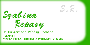 szabina repasy business card