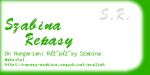 szabina repasy business card